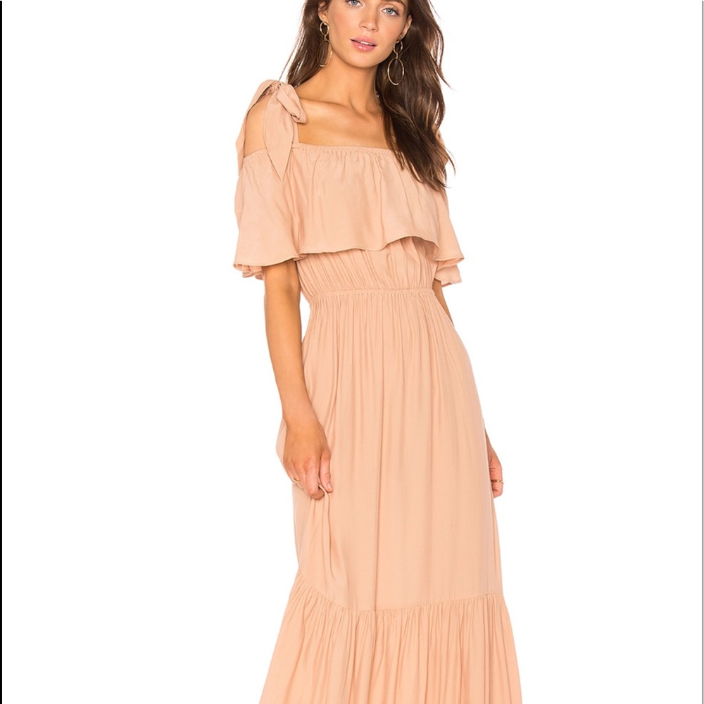 SWF Blush maxi off the shoulder dress NWT